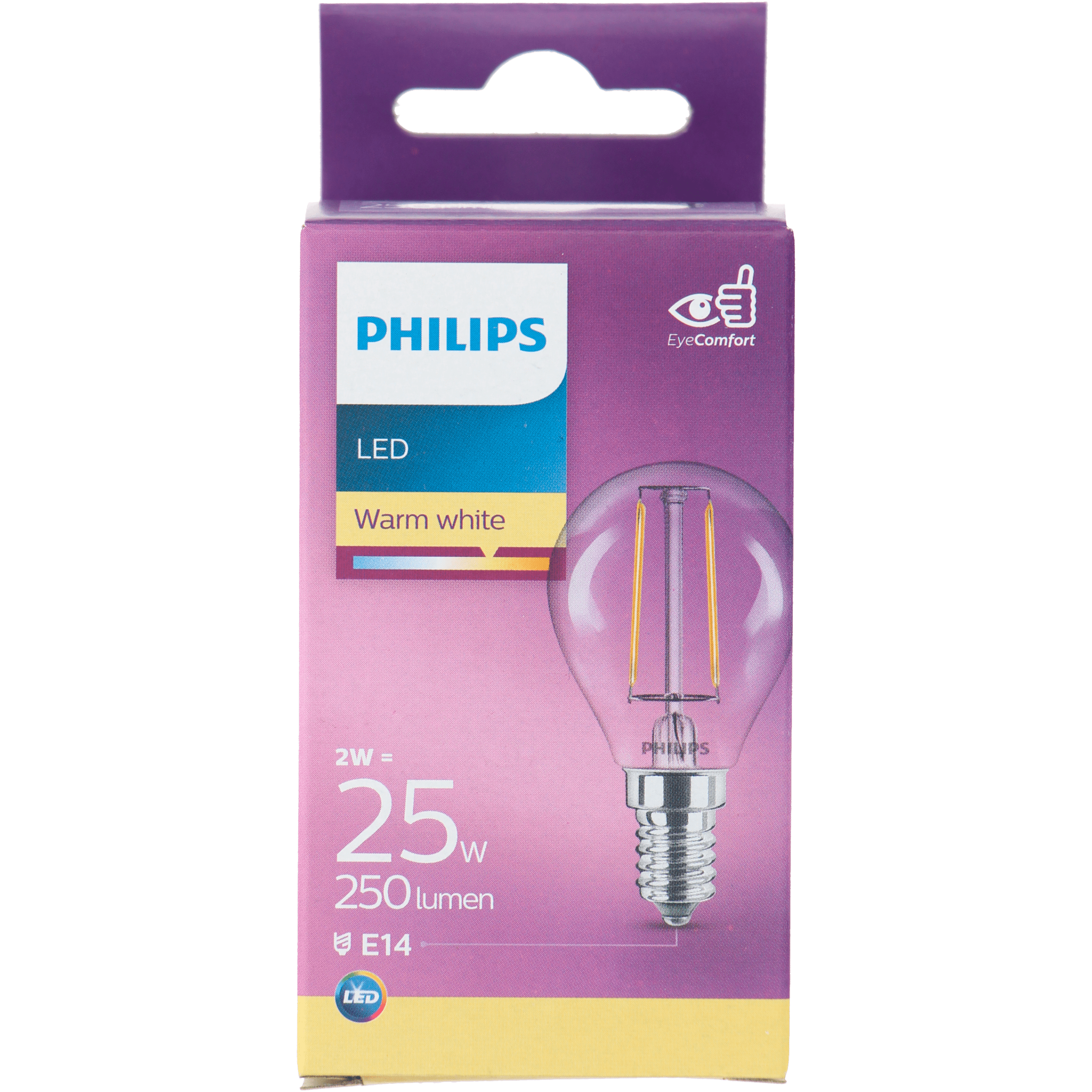 Philips LED filament kogel 25W E14 box