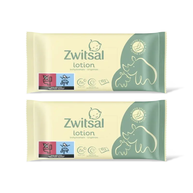 Zwitsal Baby lotion billendoekjes 2-pack