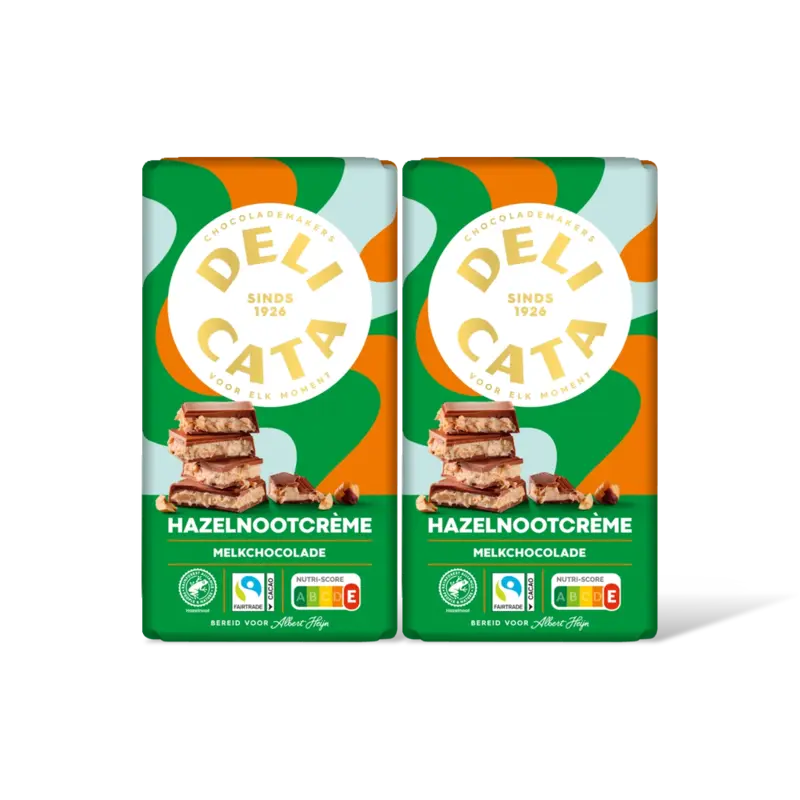 Delicata Hazelnootcreme 2-pack
