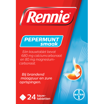 Rennie Pepermunt Tabletten 24 Stuks