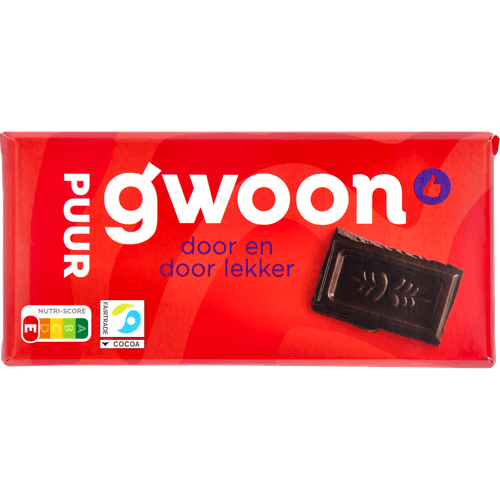 G'woon Chocoladereep puur