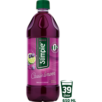 Slimpie Cassis limoen 650ML
