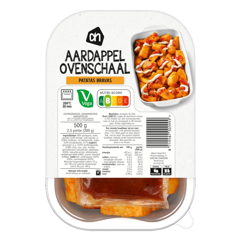 AH Aardappel ovenschaal patatas bravas