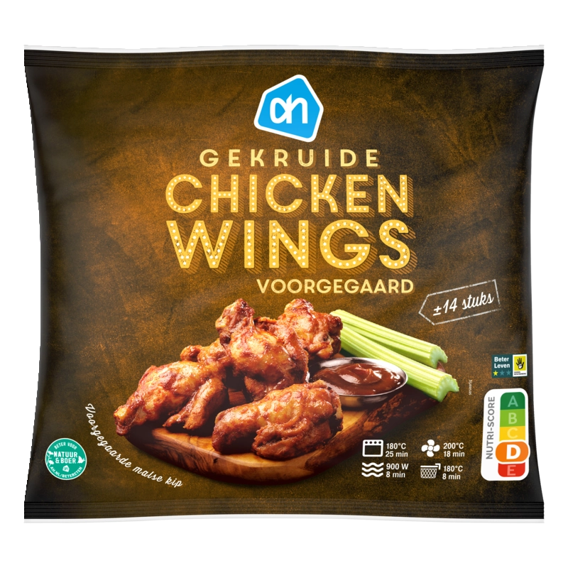 AH Gekruide chickenwings voorgegaard