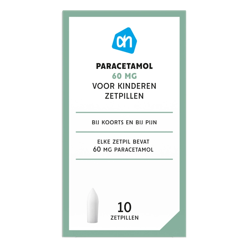 AH Paracetamol voor kinderen zetpillen 60mg