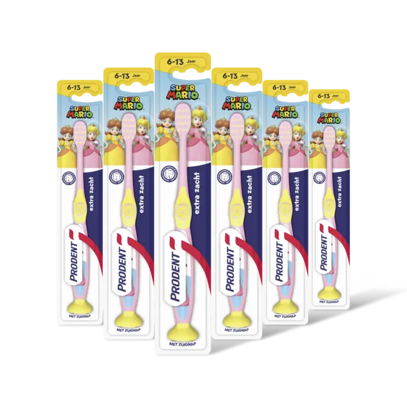 Prodent Tandenborstel super mario jr 6-12 6-pack