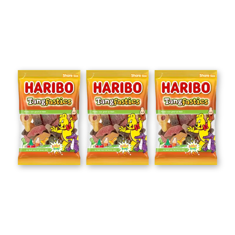 Haribo Tangfastics zuur 3-pack