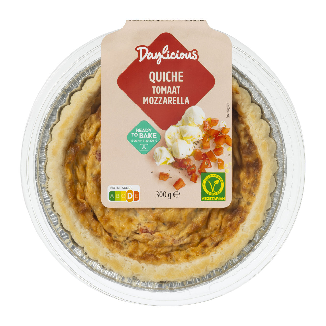 Verse quiche tomaat & mozzarella