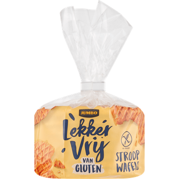 Jumbo Lekker Vrij van Gluten Stroop Wafels 240 g