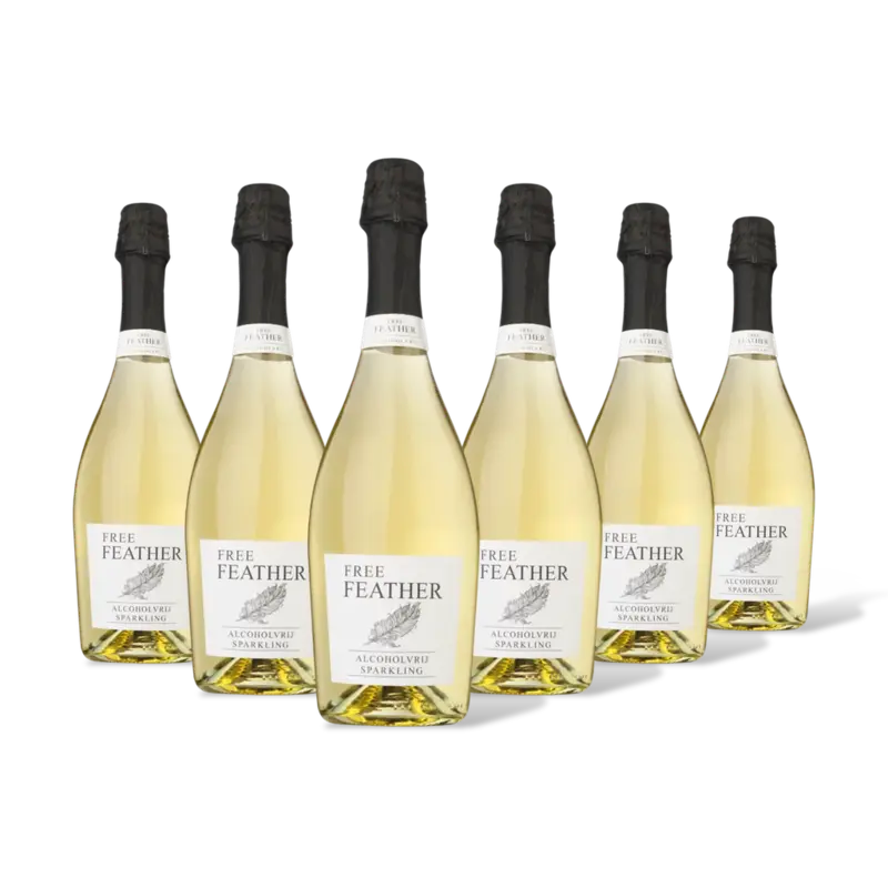 Free Feather sparkling alcoholvrij 6 flessen