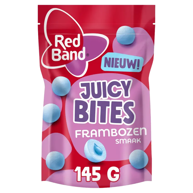 Red Band Juicy bites frambozensmaak