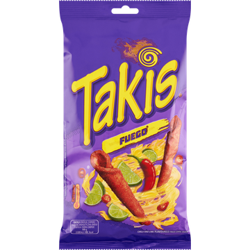 Takis Fuego Chilli and Lime Flavoured Fried Corn Snack 100 g