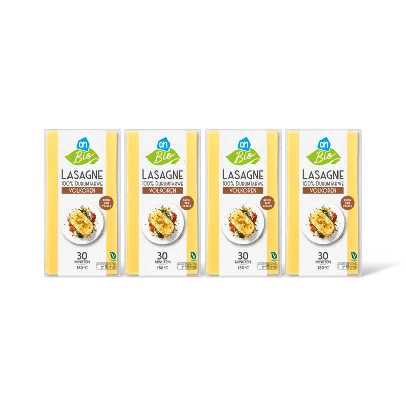 AH Biologisch Lasagne volkoren 4-pack