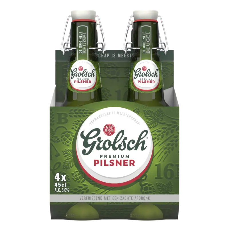 Grolsch Premium pilsner bier beugel 4-pack