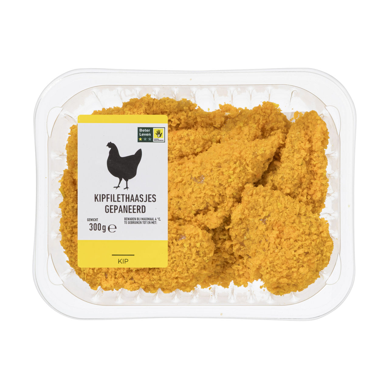 Scharrelkipfilethaasjes gepaneerd