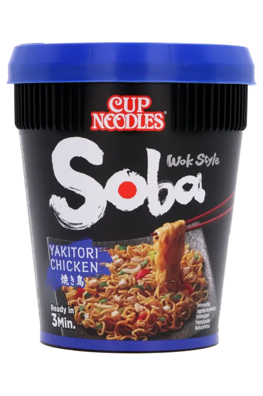 Nissin Soba cup noodles yakitori chicken