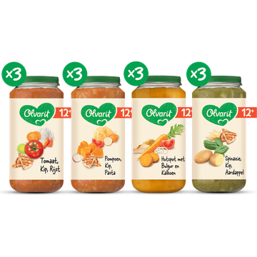 Olvarit 12+ Maanden Variatiemenu Maaltijd Versie 1 12 x 200g