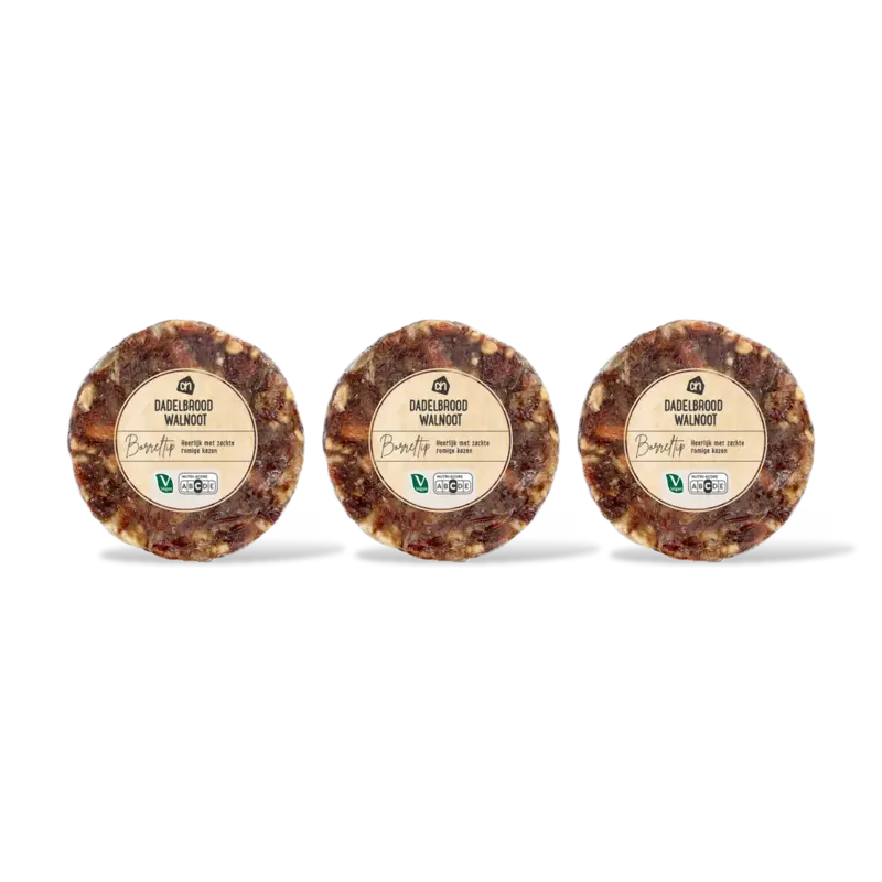 AH Dadelbrood met walnoot 3-pack