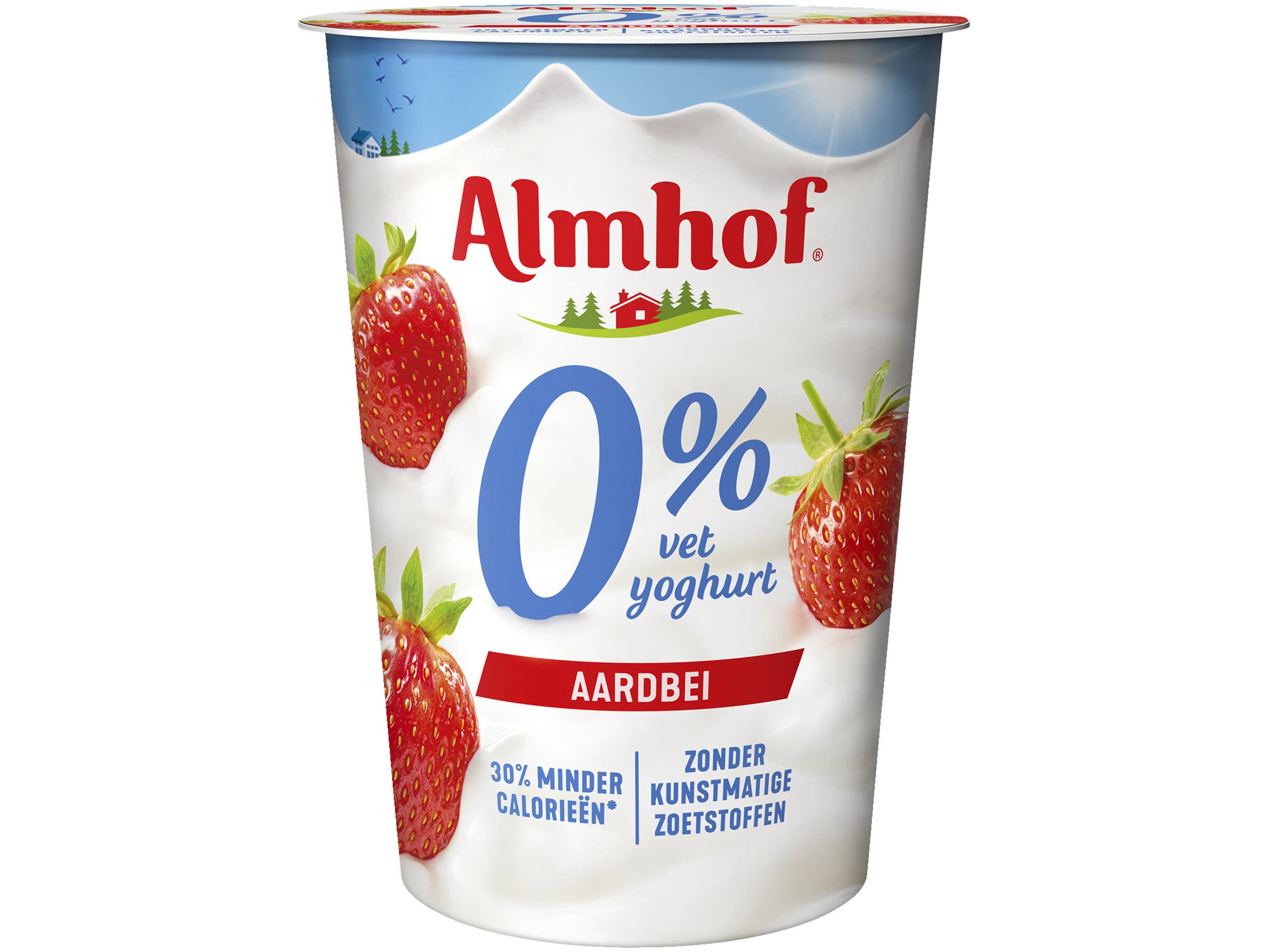 0% vet yoghurt aardbei