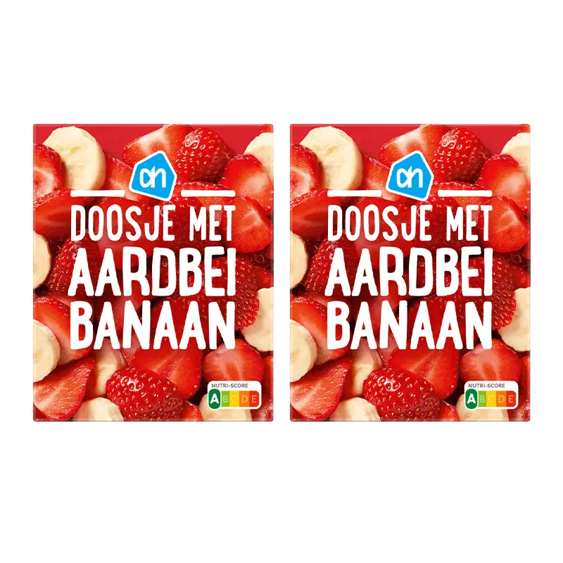 AH Doosje met aardbei banaan 2-pack