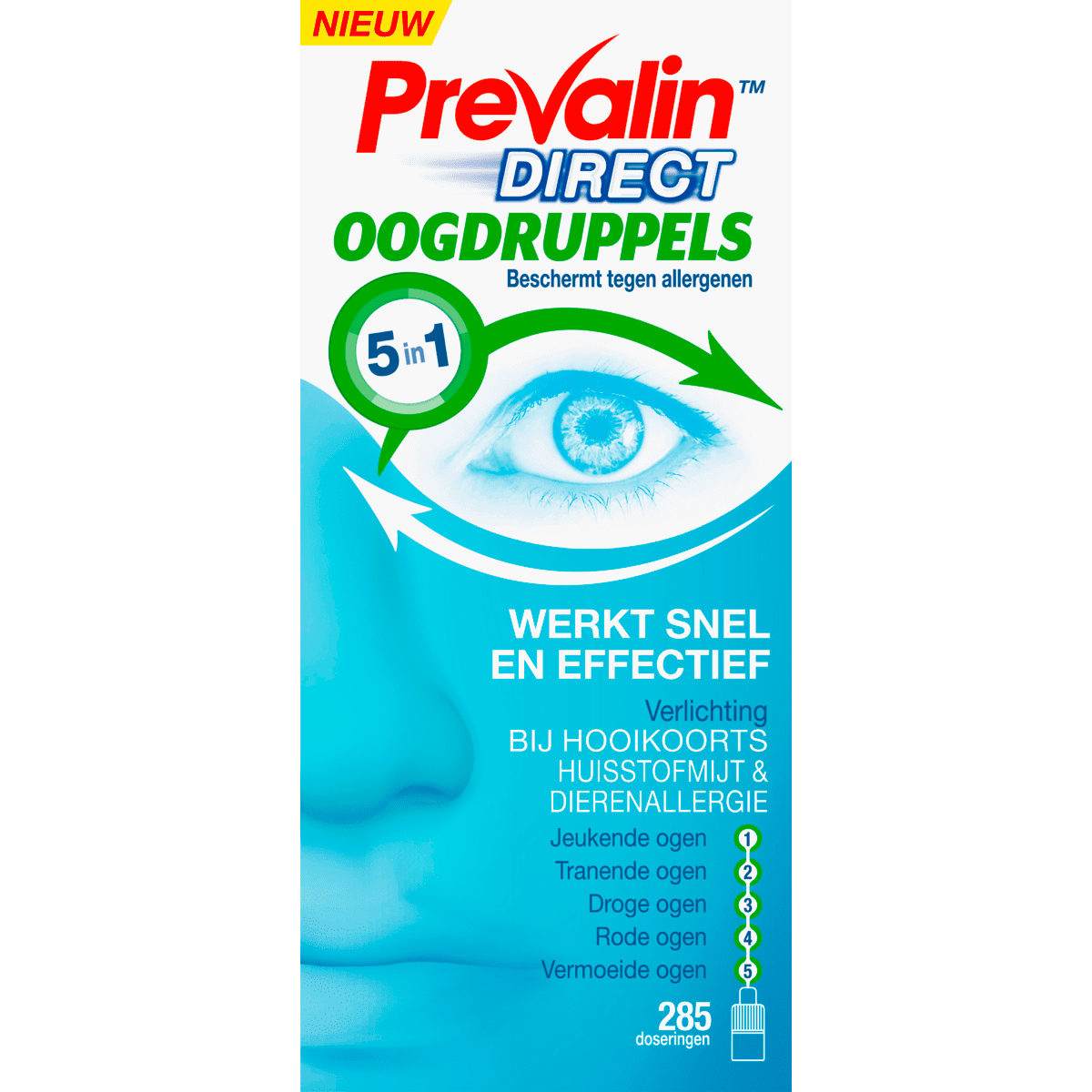 Prevalin Direct Oogdruppels bij Hooikoorts 10 ML