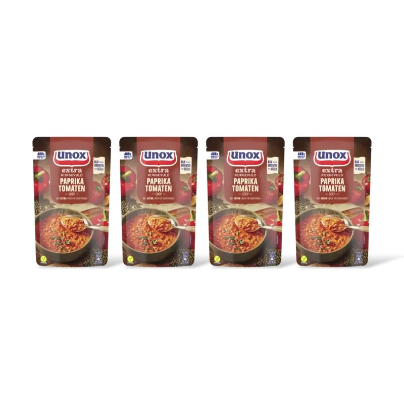 Unox Paprika tomatensoep 4-pack