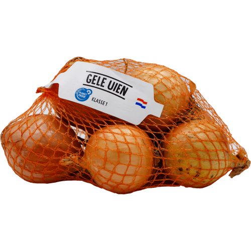 Uien verpakt klein