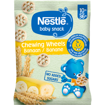 Nestlé Baby Snack Chewing Wheels Banaan 10m/36m 28 g