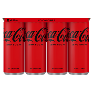 Coca Cola Zero 8x250ml Blik