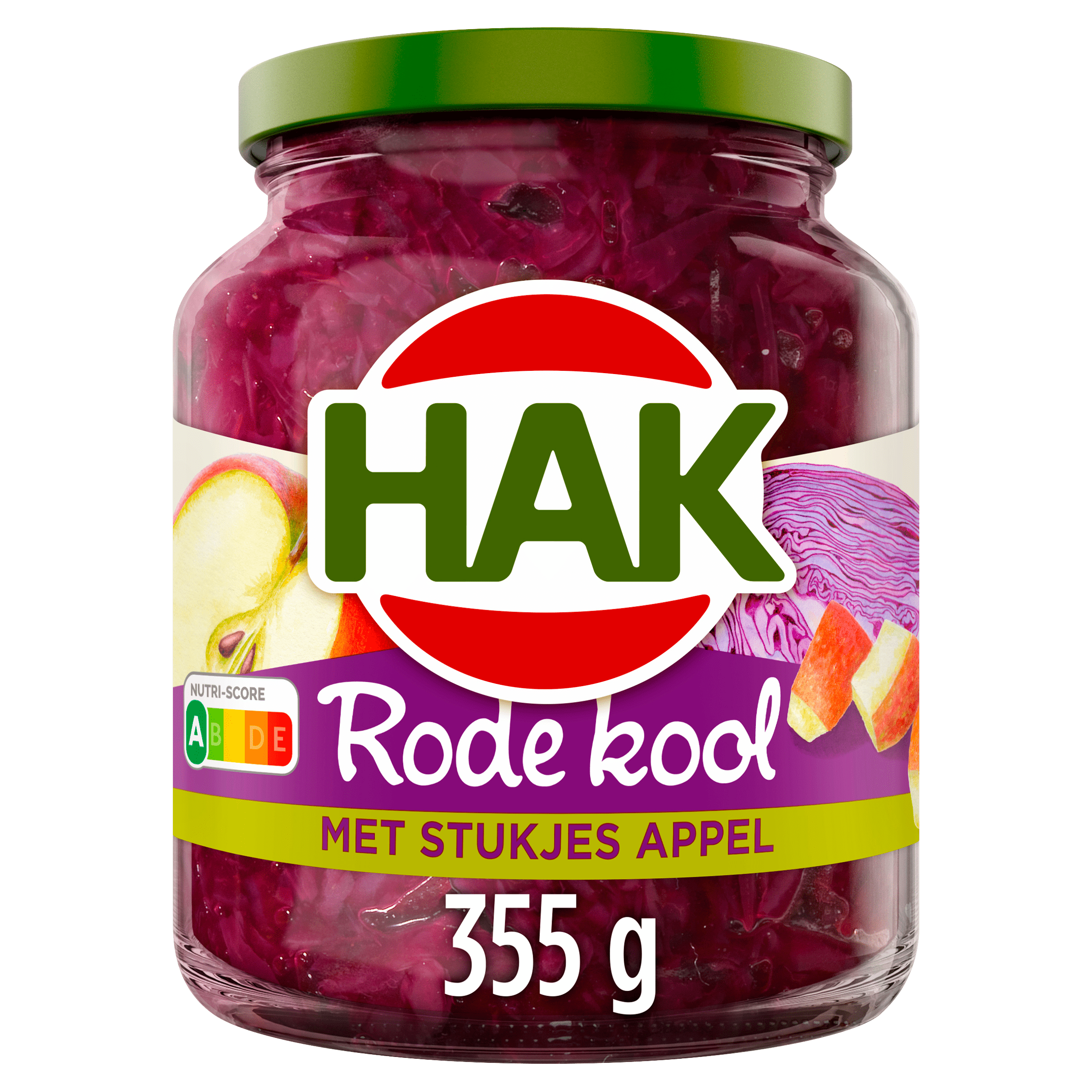 Hak Rode kool met stukjes appel