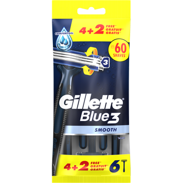 Gillette Blue 3 Smooth Wegwerpmesjes x6