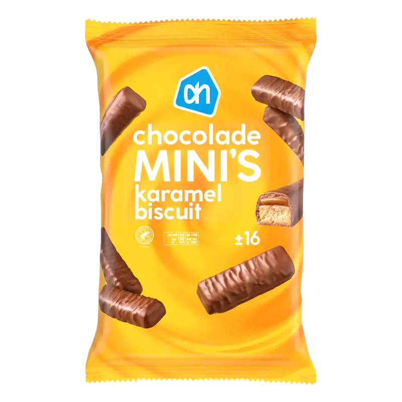 AH Chocolade mini's karamel biscuit
