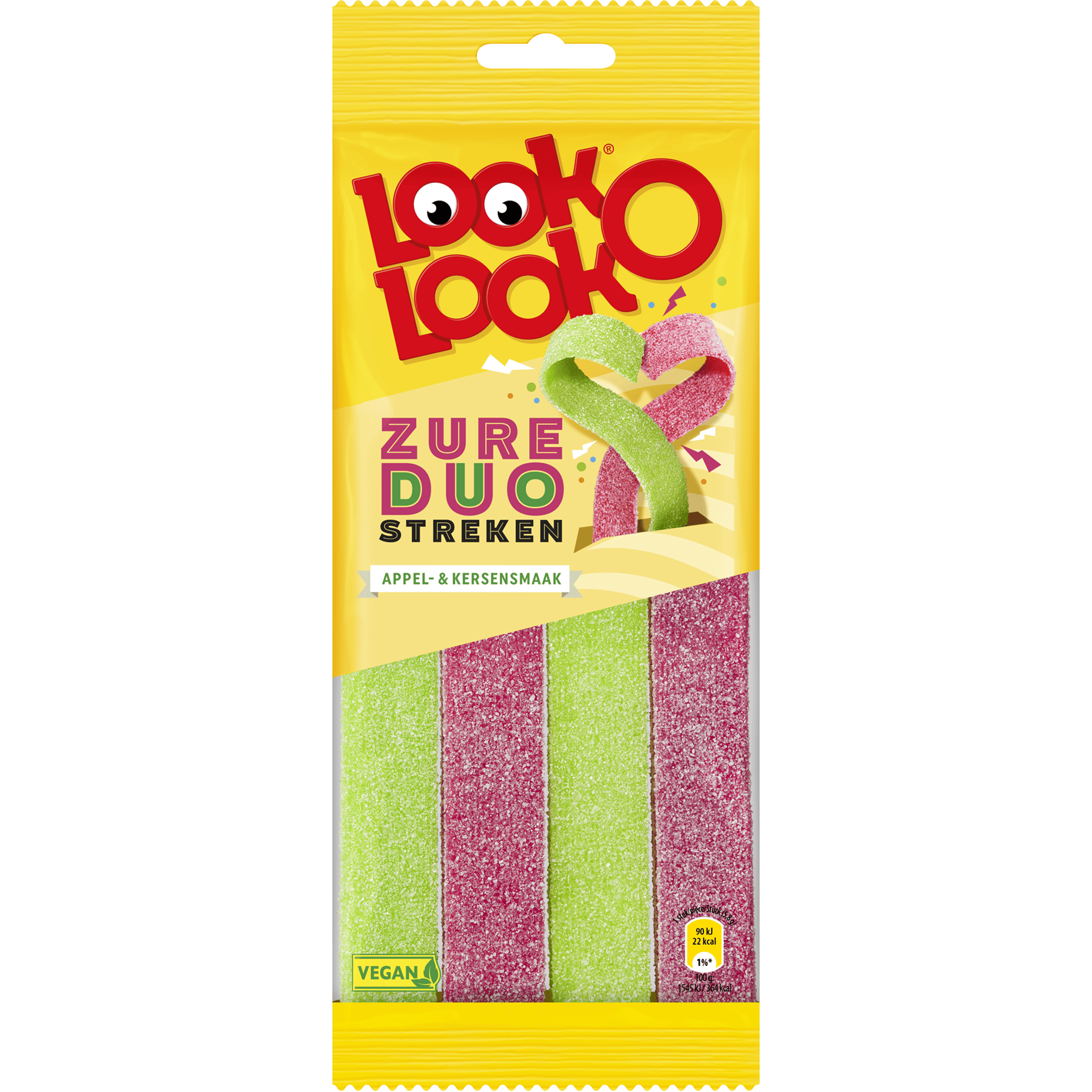 Look o Look Zure duo streken appel kers