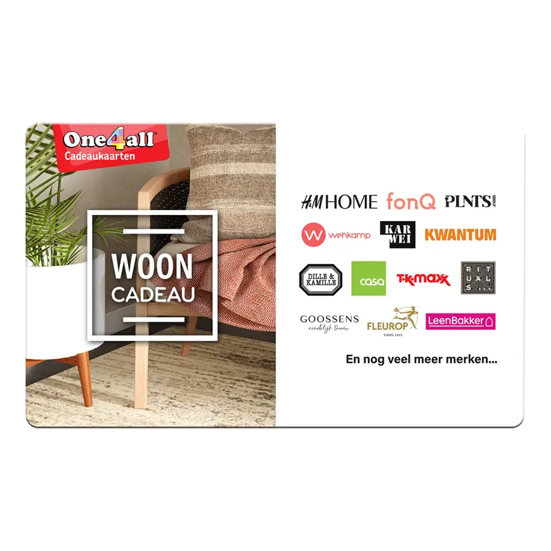Wooncadeau e-gift 15 euro