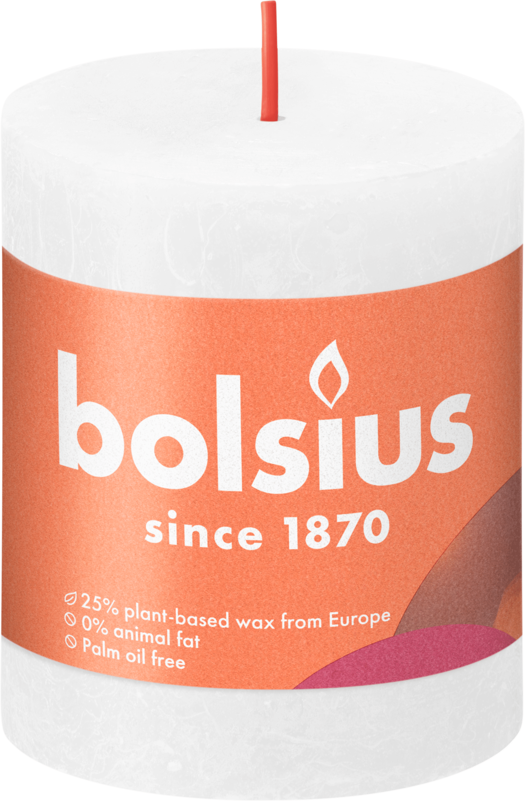 Bolsius Rustiek Shine 8cm Cloudy White