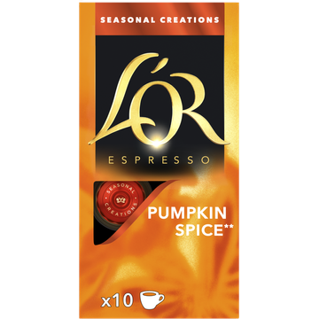 L'OR Espresso Pumpkin Spice Smaak Koffiecups 10 Stuks