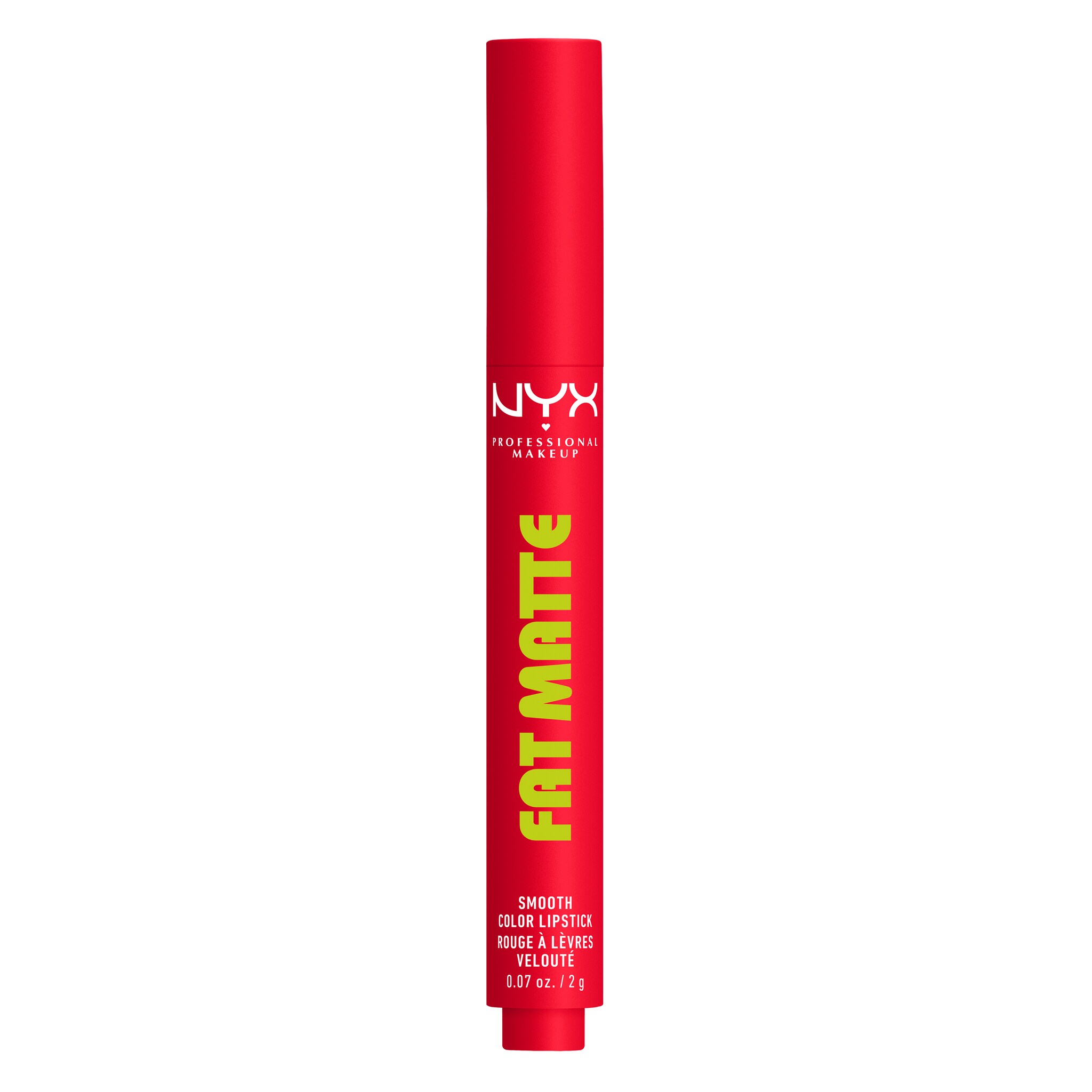 NYX Professional Make Up Fat Matte Lipstick 15 Fuzzy Flame Rood