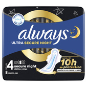 Always Maandverband Secure night met vleugel