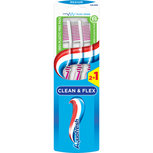 Aquafresh Tandenborstel clean & flex medium