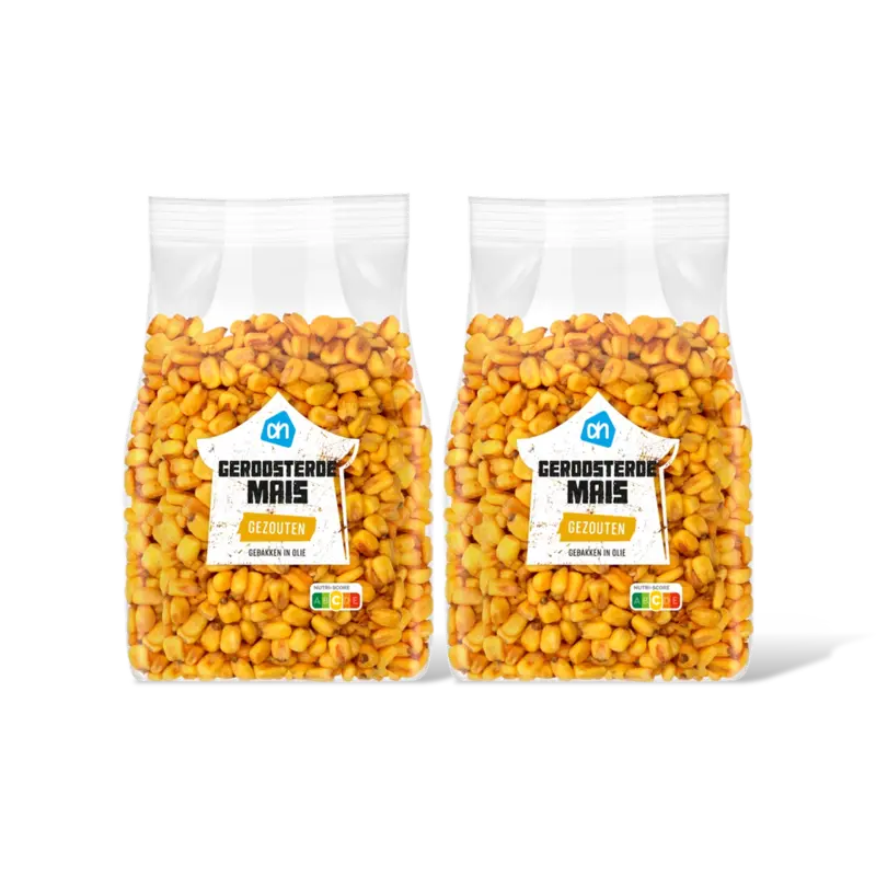 AH Geroosterde mais gezouten 2-pack