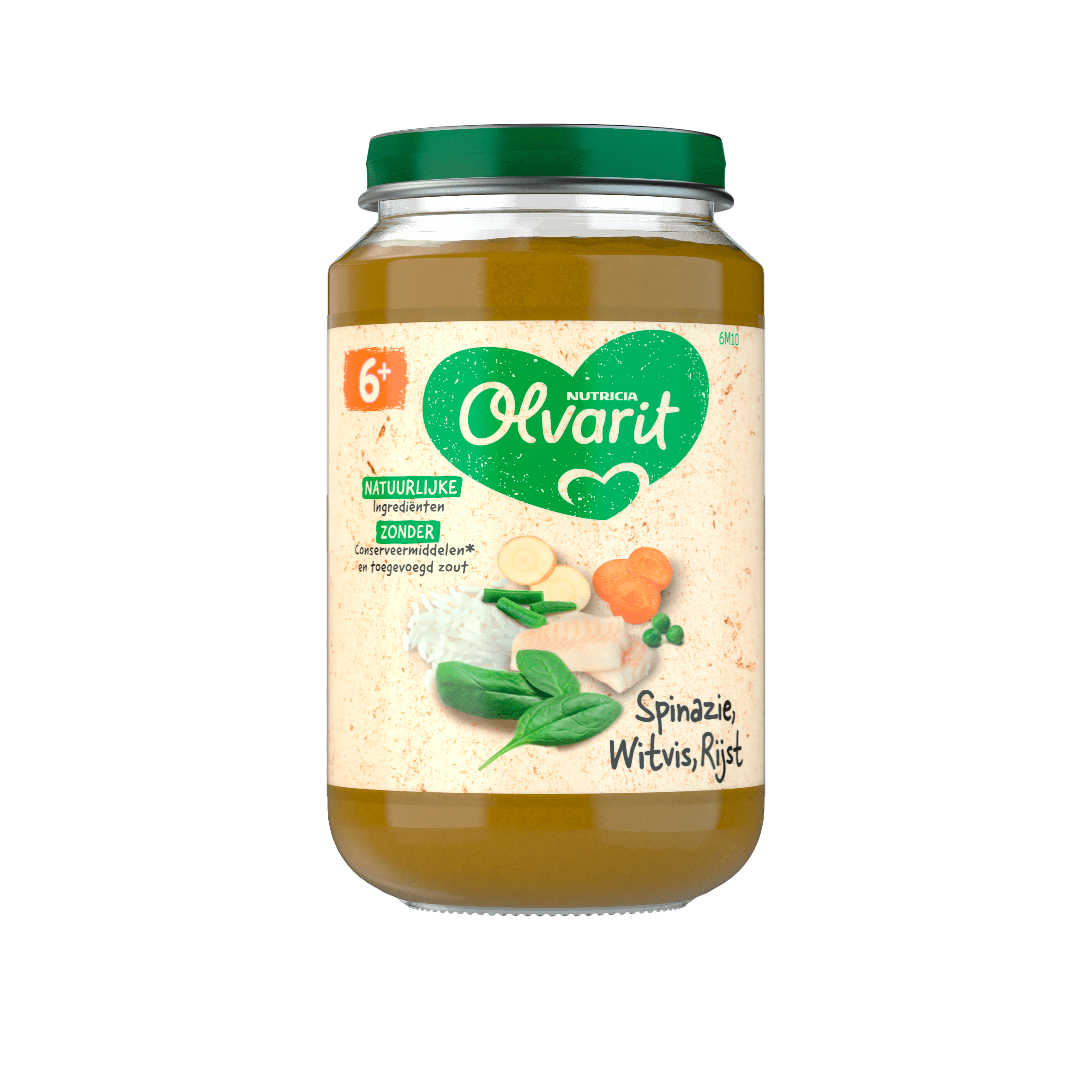 Olvarit 6+mnd Spinazie Witvis Rijst