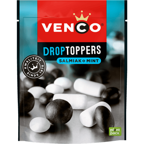 Venco Droptoppers salmiak-mint
