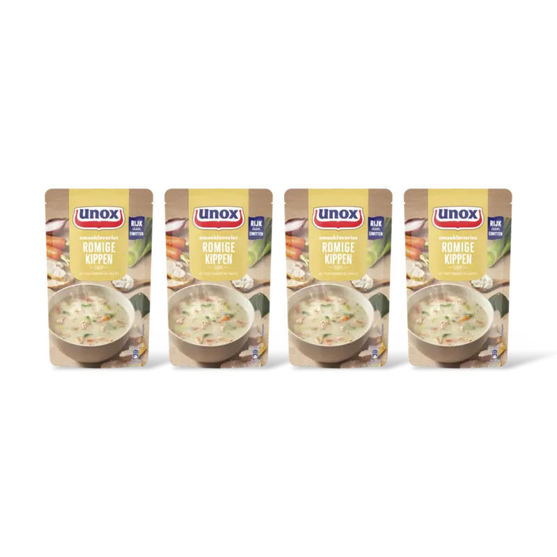 Unox Unox Romige kippensoep 4-pack