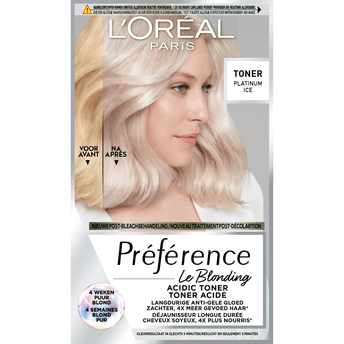 L Oréal Paris Préférence Toner 01 Platinum Ice