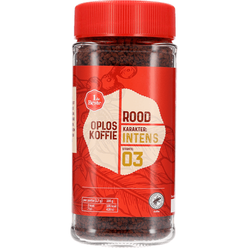 1 de Beste Oploskoffie rood
