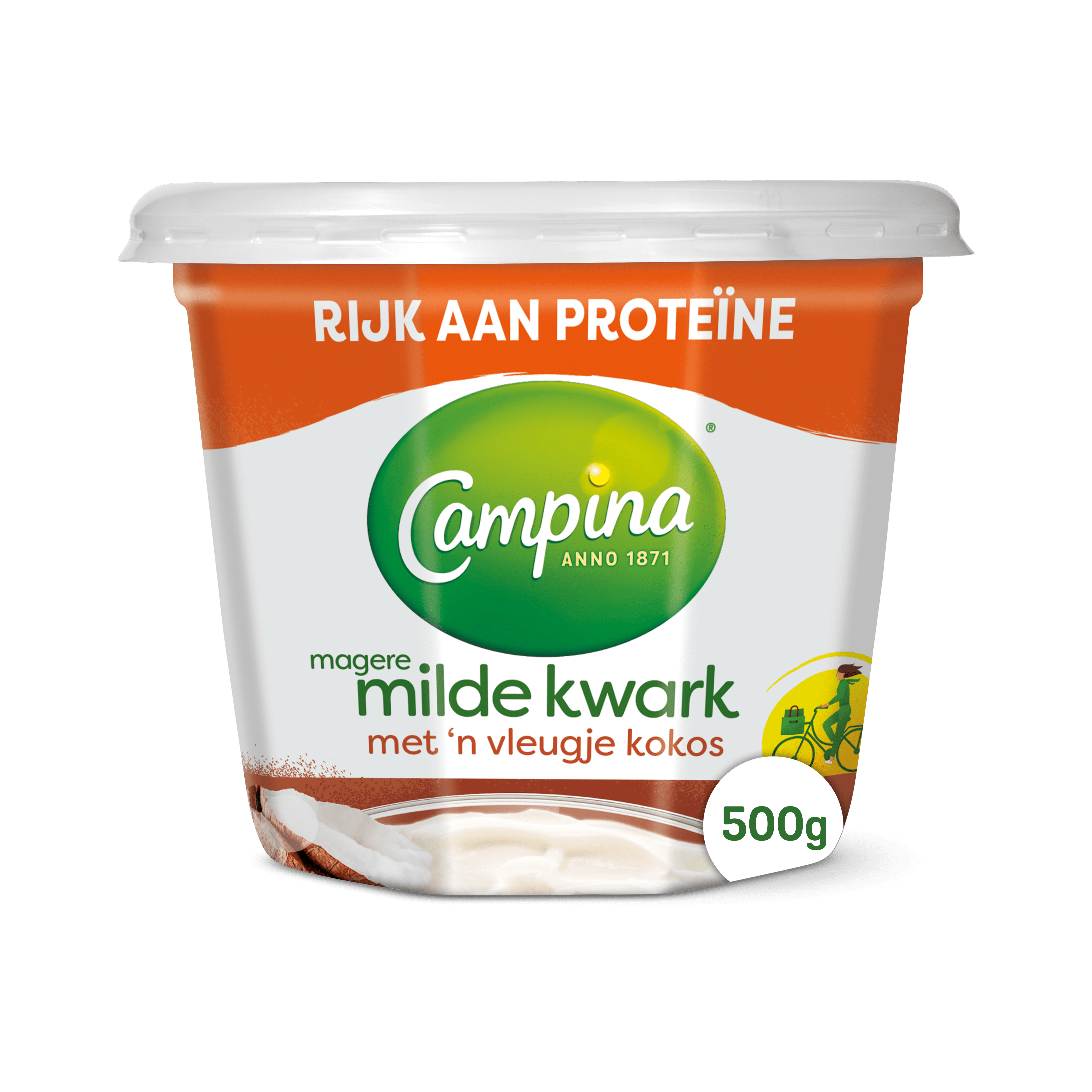 Campina Magere kwark met kokos
