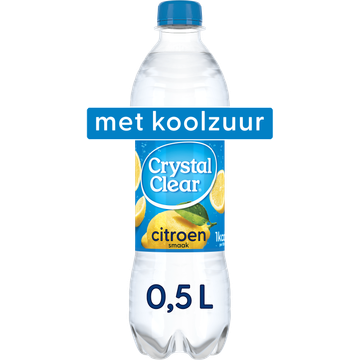 Crystal Clear Sparkling Lemon Fles 0,5L
