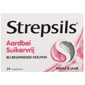 Strepsils aardbei suikervrij