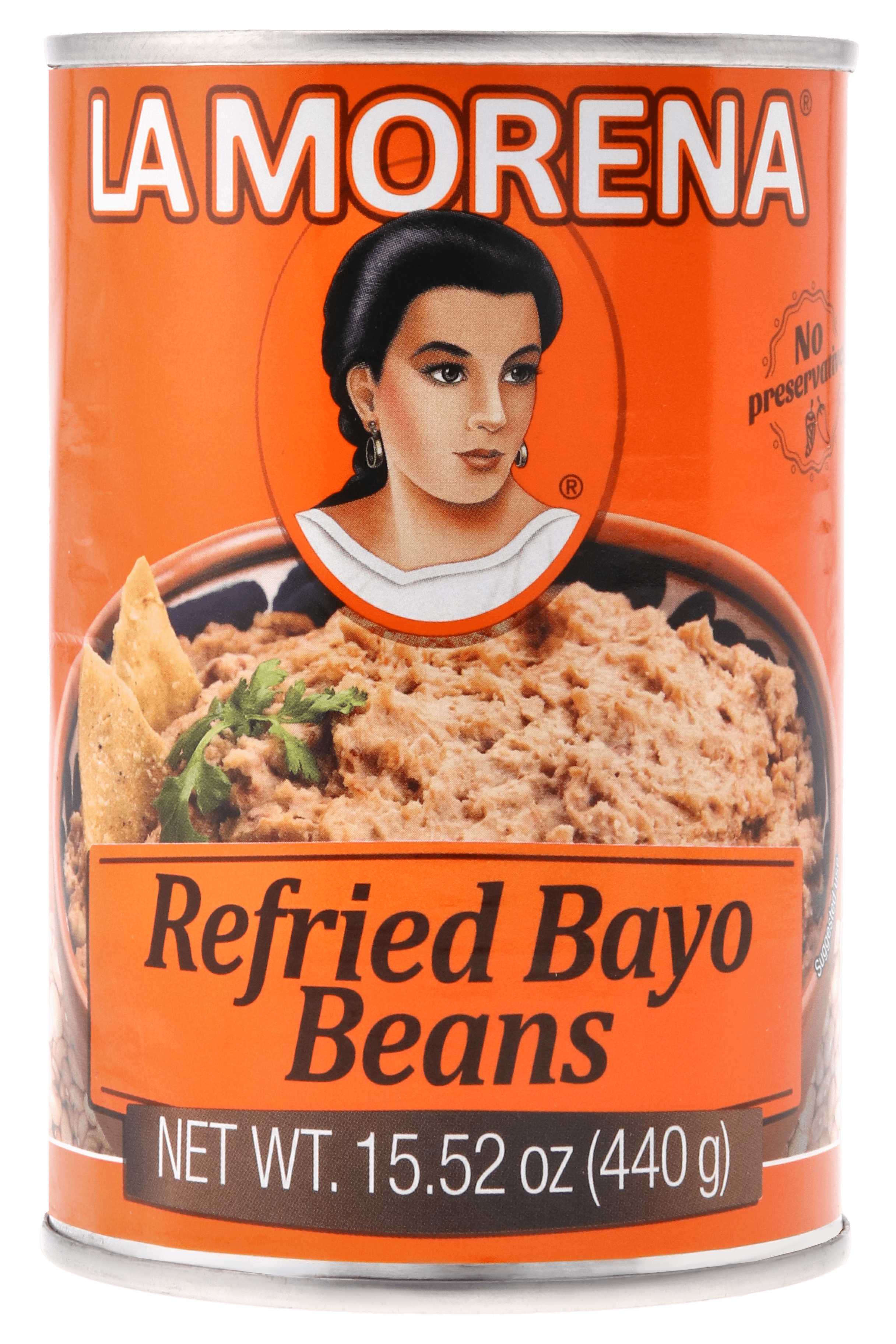 La Morena Refried bayo beans