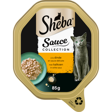 Sheba Mini Filets Adult Kalkoen Rund 85 g